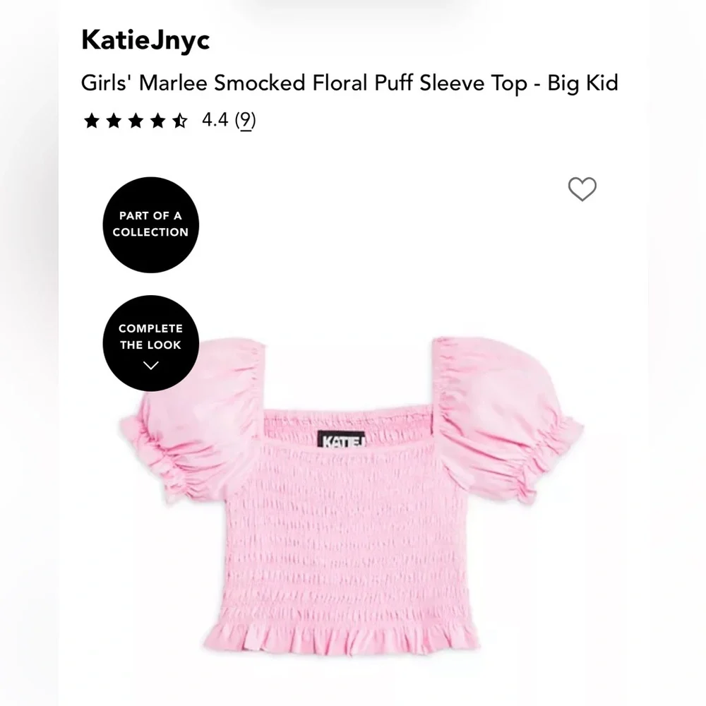 Katie J NYC Marlee smock & puff sleeve Blouse - Picture 7 of 9